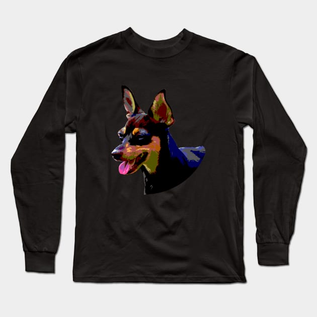 pinscher Long Sleeve T-Shirt by rickylabellevie